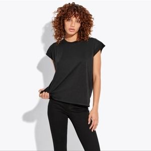AYR The Supercool Crewneck Short Sleeve Black Tee M